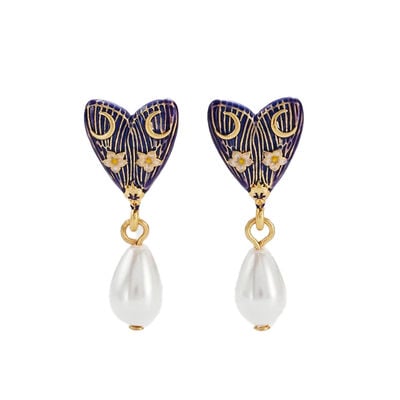 Lunar moth earrings by Fable England